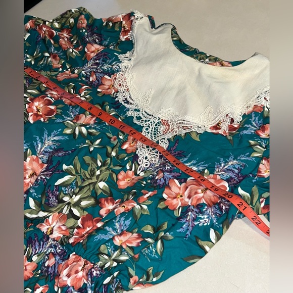 Vintage Floral Womens Dress Large XL L Shabby Prairie - Picture 5 of 6